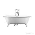Victoria & Albert Radford 1902mm Stone Bath with Ball + Claw Feet, Gloss White