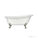 Victoria & Albert Roxburgh 1704mm Stone Bath with Lion’s Paw Feet, Brushed Nickel