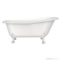 Victoria & Albert Roxburgh 1704mm Stone Bath with Lion’s Paw Feet, White Metal