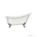 Victoria & Albert Shropshire 1537mm Stone Bath with Ball + Claw Feet, Brushed Nickel Metal