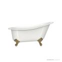 Victoria & Albert Shropshire 1537mm Stone Bath with Ball + Claw Feet, Polished Brass Metal