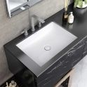 Victoria & Albert Kaldera 62 Stone Undermount Basin 610 x 420 x 134mm, Gloss White