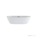 Victoria & Albert Lussari 55 Stone Basin 544 x 325 x 153mm, with Overflow, Matt White