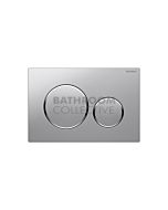 Geberit - Sigma20 Mechanical Dual Flush Button/Access Plate Stainless Steel/Chrome/Stainless Steel