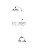 Bastow Tapware - Federation Exposed Shower Set Cross Handle with 200mm Rose CHROME
