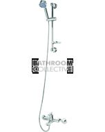 Quoss - Diverter Bath/Shower Transformer Mixer with Drill Free Rail Bar (multiple fittings available)