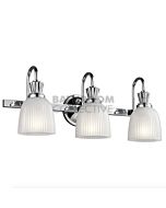 Elstead - Cora 3 Light Traditional Bathroom Wall Light in Polished Chrome