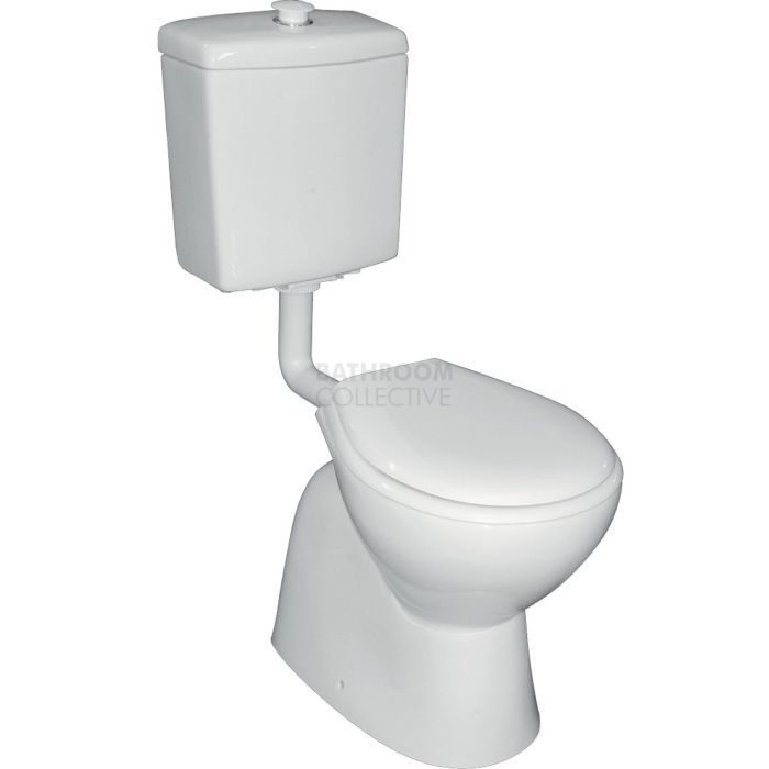 RAK - Bella Care Raised White Button Toilet (Bottom Inlet S Trap 305mm)