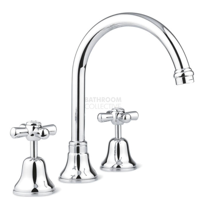 Faucet Strommen - Cascade Sink Set Cross, Vanitee, Jumper Valve 30181-11