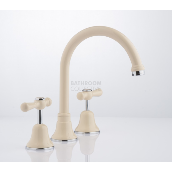 Faucet Strommen - Cascade Sink Set, CD Lever ALMOND + CHROME 30481-41
