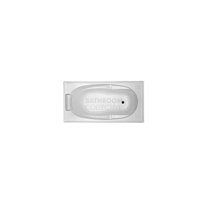 Broadway - Alita 1360mm Inset Acrylic Spa 12 Jets with Key Remote & Downlight WHITE