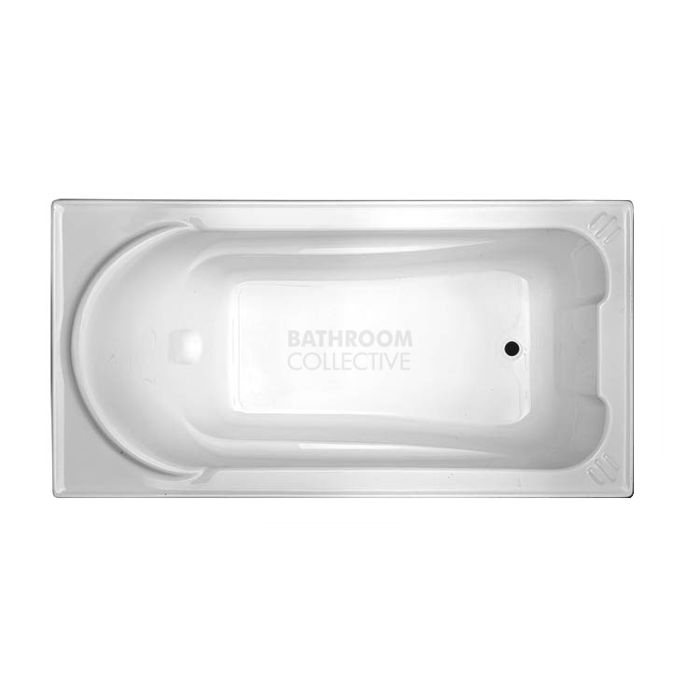 Broadway - Montillo 1670mm Tile Trim Acrylic Bath WHITE