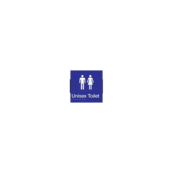 Emroware - Braille Sign Unisex Toilet 180mm x 180mm