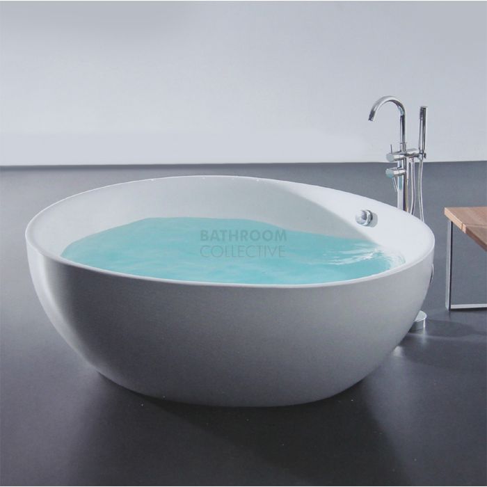 Broadway - Vicenza 1500mm Round Freestanding Acrylic Bath WHITE