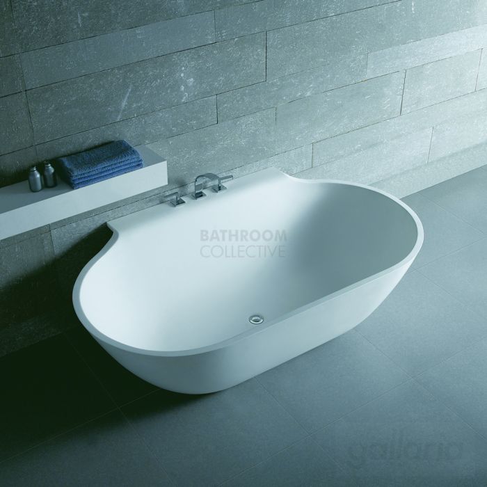 Gallaria - Varese Cast Stone Solid Surface Back To Wall Bath 1715mm