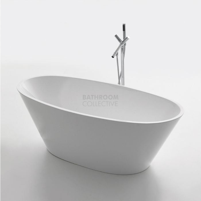 Broadway - Carrara 1700mm Freestanding Acrylic Bath WHITE