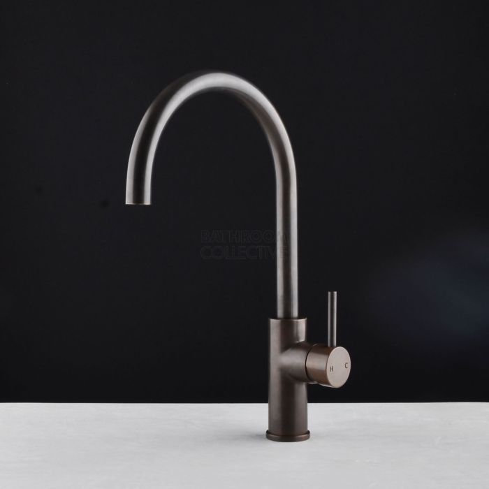 Faucet Strommen - Pegasi M Kitchen Sink Mixer Curve 220mm ANTIQUE BRASS MEDIUM 30690-83