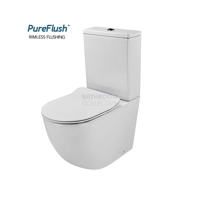 Gallaria - Danza Back To Wall Rimless Toilet Suite Thin Seat (P & S Trap 60-170mm)