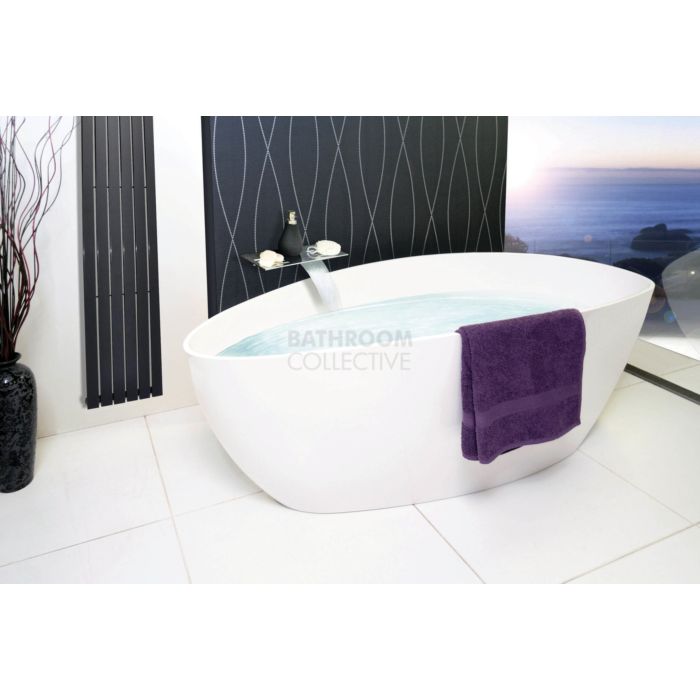 ADP - Tranquil 1560mm Cast Marble Freestanding Bath GLOSS WHITE