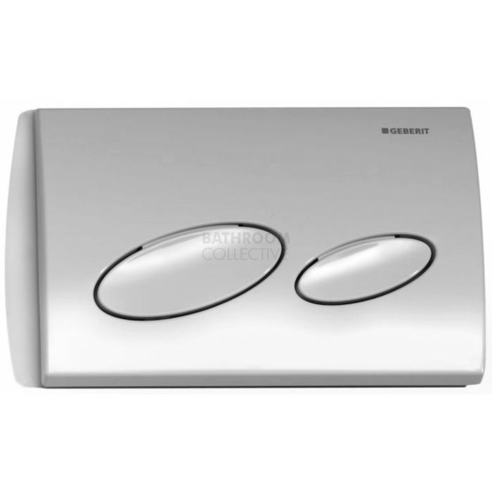 Geberit - Kappa20 Mechanical Dual Flush Button/Access Plate Satin Chrome
