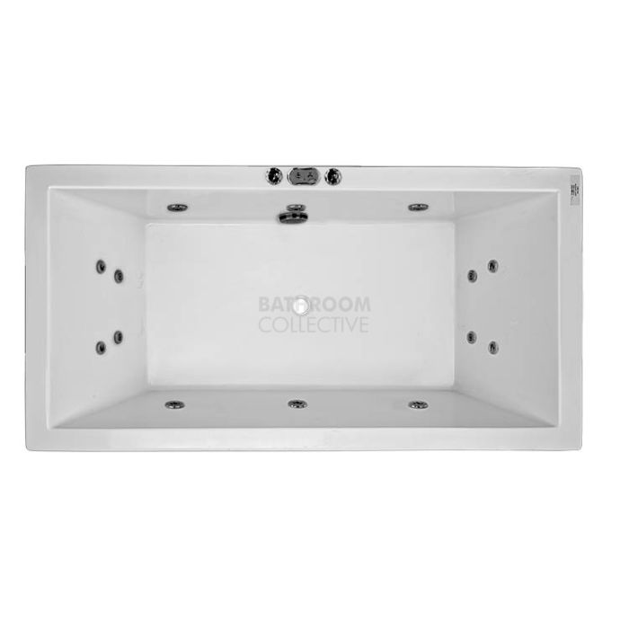 Broadway - Catolina 1550mm Island Acrylic Spa 6 Jets with Electronic Touch Pad WHITE