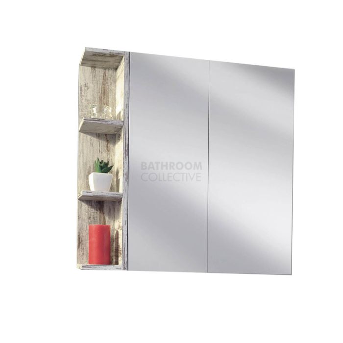 ADP - Architectural Shaving Cabinet 750mm Wide x 800mm High, 2 Doors, Left Shelf