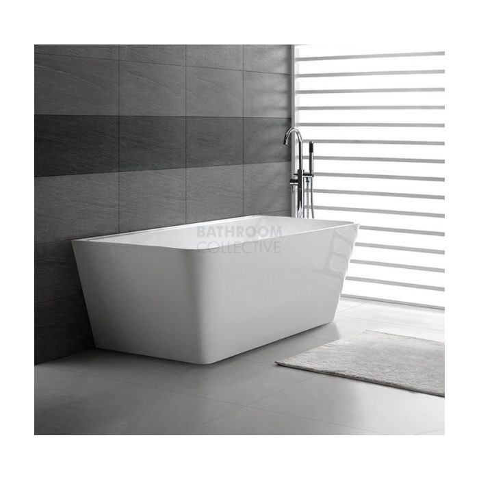 Decina - Aria 1700mm Back To Wall Freestanding Lucite Acrylic Bath