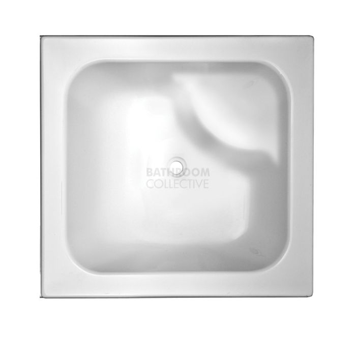 Broadway - Bebe 905mm Square Inset Acrylic Bath WHITE