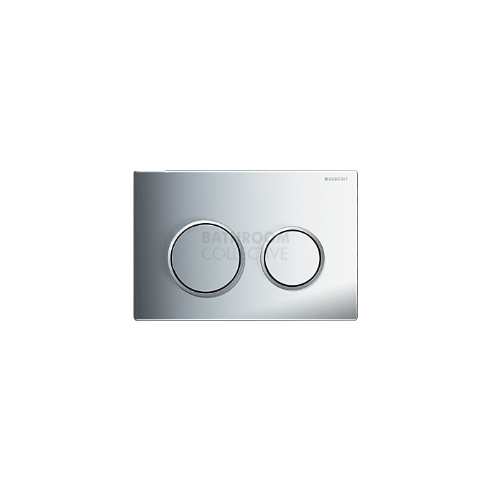 Geberit - Kappa21 Mechanical Dual Flush Button/Access Plate Chrome/Satin Trim