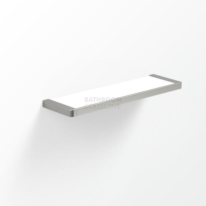 Avenir - Beyond 450 x 120mm Solid Surface Shelf - Brushed Nickel
