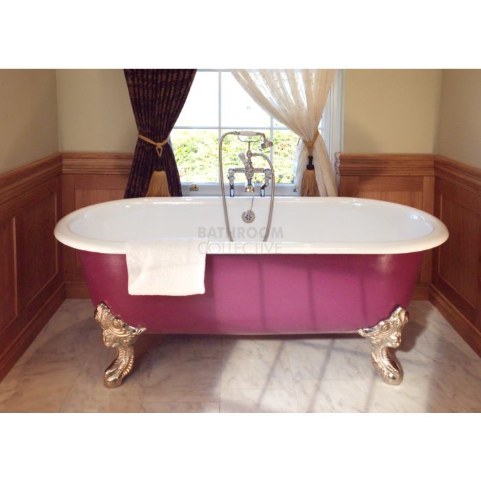 Chadder - Blenheim Double Ended Clawfoot Bath with Painted Exterior 1740mm (Handmade in UK)