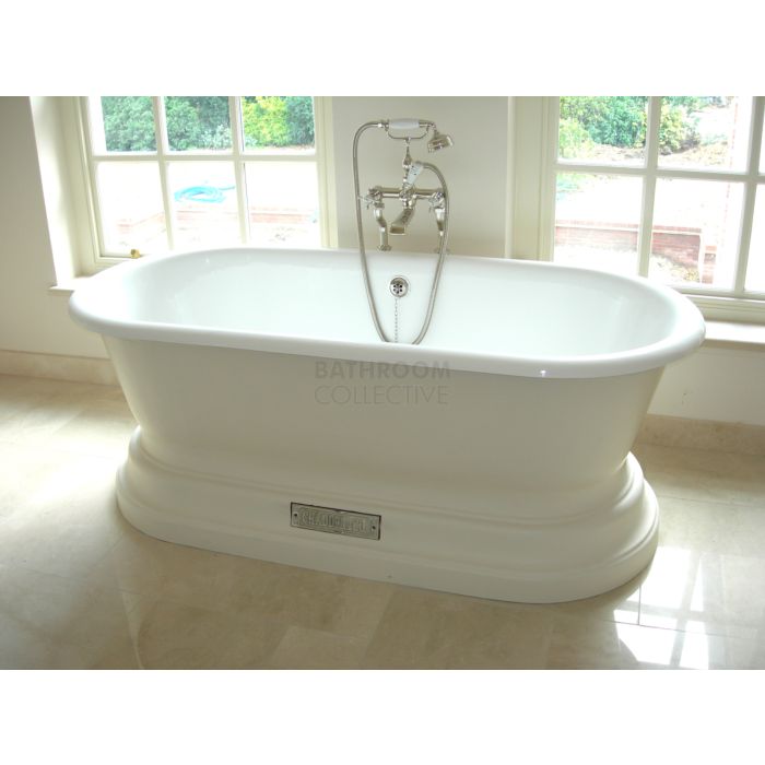 Chadder - Churchill Luxury Bath with Mother of Pearl Mosaic Exterior 1740mm (Handmade in UK)