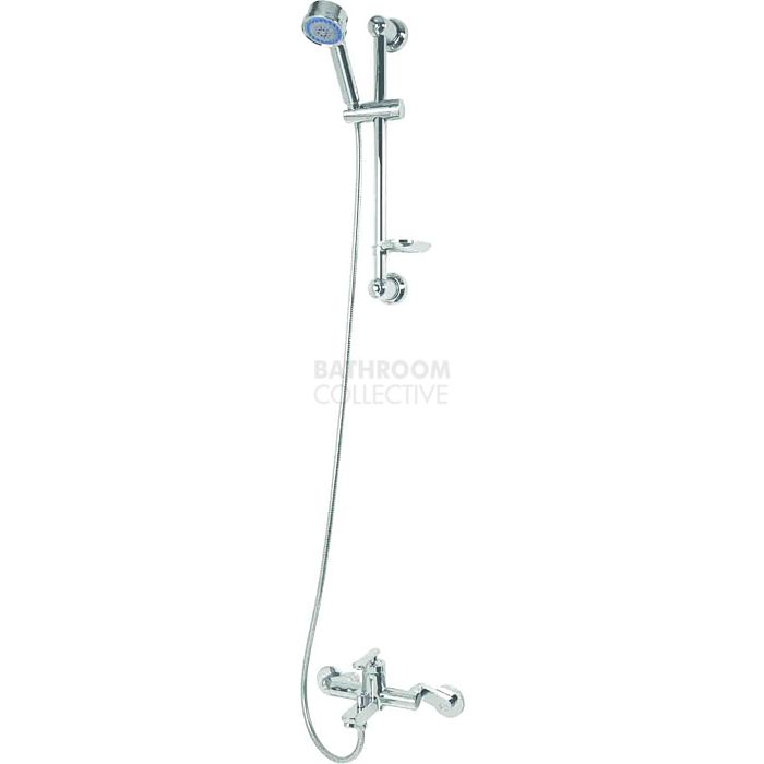 Quoss - Diverter Bath/Shower Transformer Mixer with Drill Free Rail Bar (multiple fittings available)