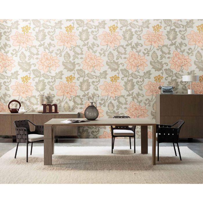 Bisazza - Floral Adelaide Pink Decorative Glass Mosaic Tiles, order unit 3.73m2
