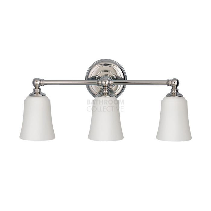 Elstead - Huguenot Lake 3 Light Traditional Bathroom Above Mirror Light in Polished Chrome