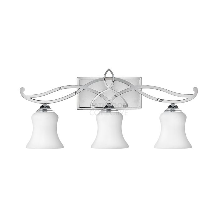 Elstead - Brooke 3 Light Traditional Bathroom Above Mirror Light in Polished Chrome