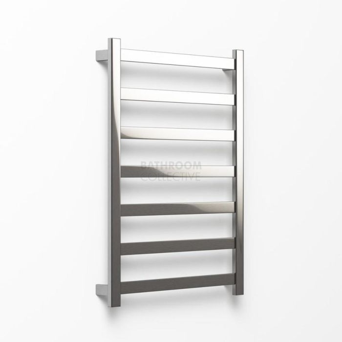 Avenir - Hybrid 1020x750mm Heated Towel Ladder - Brushed Stainless Steel 