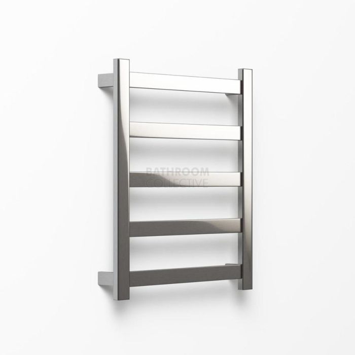 Avenir - Hybrid 720x600mm Heated Towel Ladder - Brushed Stainless Steel 