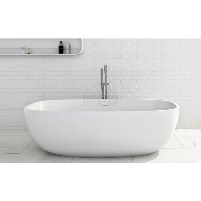 Paco Jaanson - iStone 1700mm Freestanding Stone Bath Tub MATTE WHITE