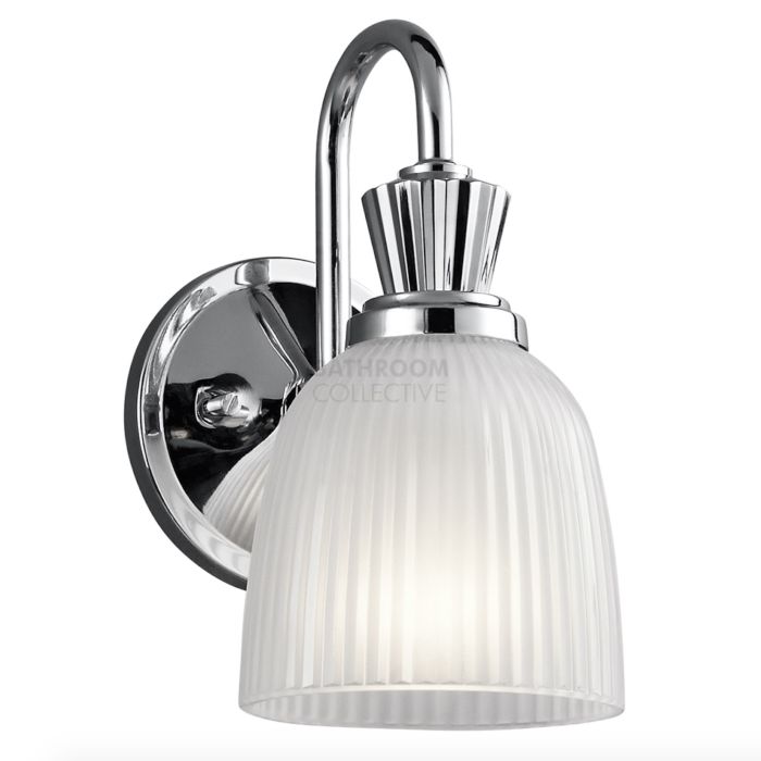 Elstead - Cora 1 Light Traditional Bathroom Wall Light in Polished Chrome
