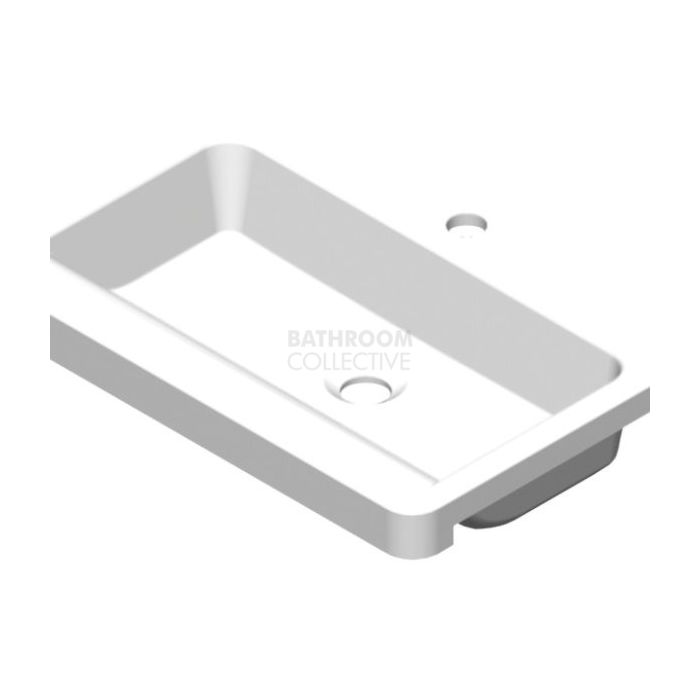 ADP - Integrity Semi Recessed Basin 550 x 400mm Solid Surface, SOLID MATTE WHITE