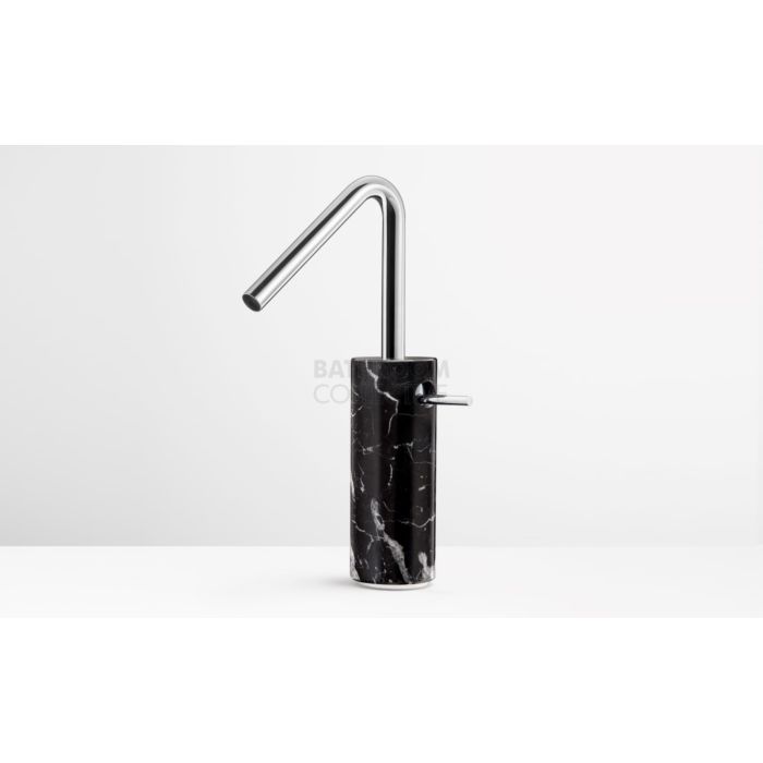Paco Jaanson - Marmo Tall Basin Mixer Chrome with Black Marquina
