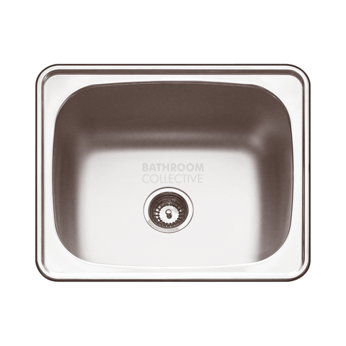 Abey - The Loddon PR45C Drop In Laundry Sink with Bypass & Overflow L600mm x W500mm x D250mm