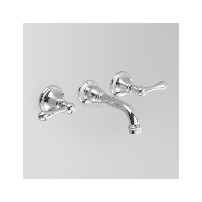 Astra Walker - Olde English Wall Basin Tap Set 160mm, Lever Handle CHROME A51.05.ML.FC