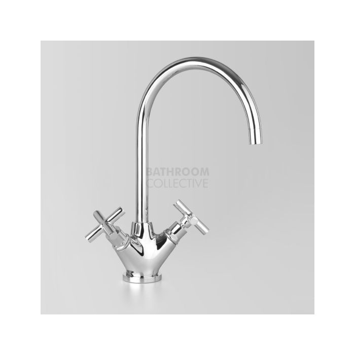 Astra Walker - Icon + Wall Kitchen Twinner Tap, Cross Handles CHROME A67.30