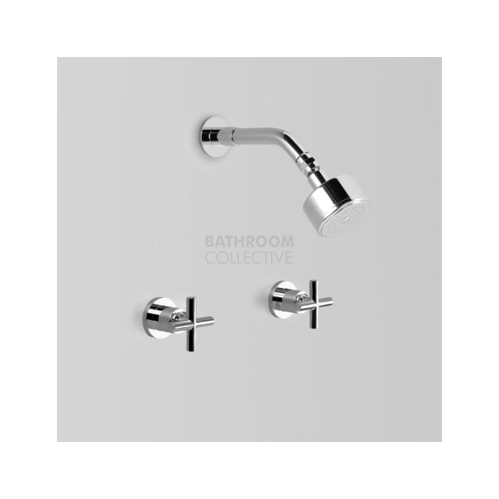 Astra Walker - Icon + Shower Tap Set, Cross Handle, CHROME A67.10