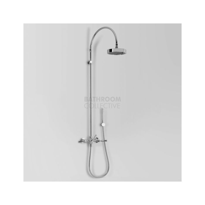 Astra Walker - Icon + Lever Exposed Twin Shower & Tap Set with Handshower CHROME A67.25.LH