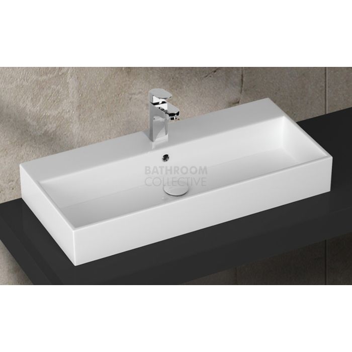 Paco Jaanson - Isvea Purity 910mm Wall / Bench Mounted Basin 1TH Gloss White