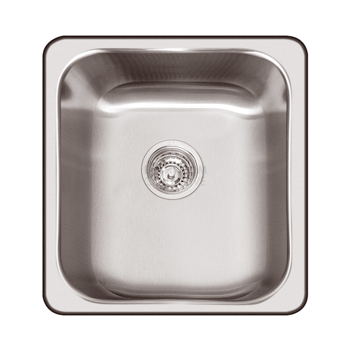 Abey - Nuqueen Hawksbury Q100 Inset Single Bowl Kitchen Sink L406 x W466mm