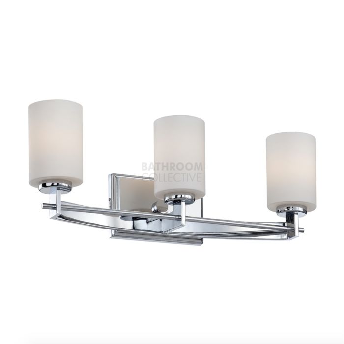 Elstead - Taylor 3 Light Traditional Bathroom Above Mirror Light in Polished Chrome